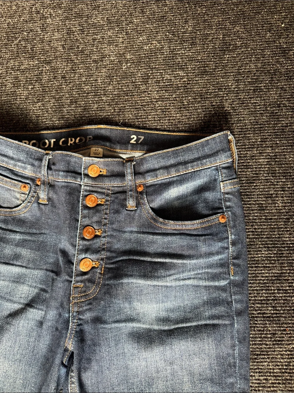 J Crew Demi Boot Crop Jeans, Size 27